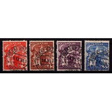 1938 - Polsk post i Danzig - AFA 31-34 - Frimærke - Stemplet.
